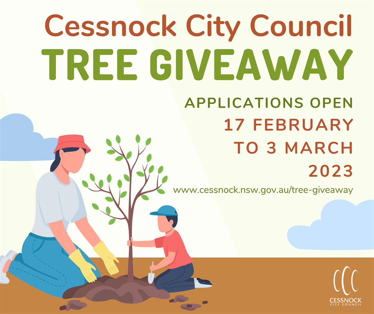 Tree Giveaway 2023 Cessnock City Council