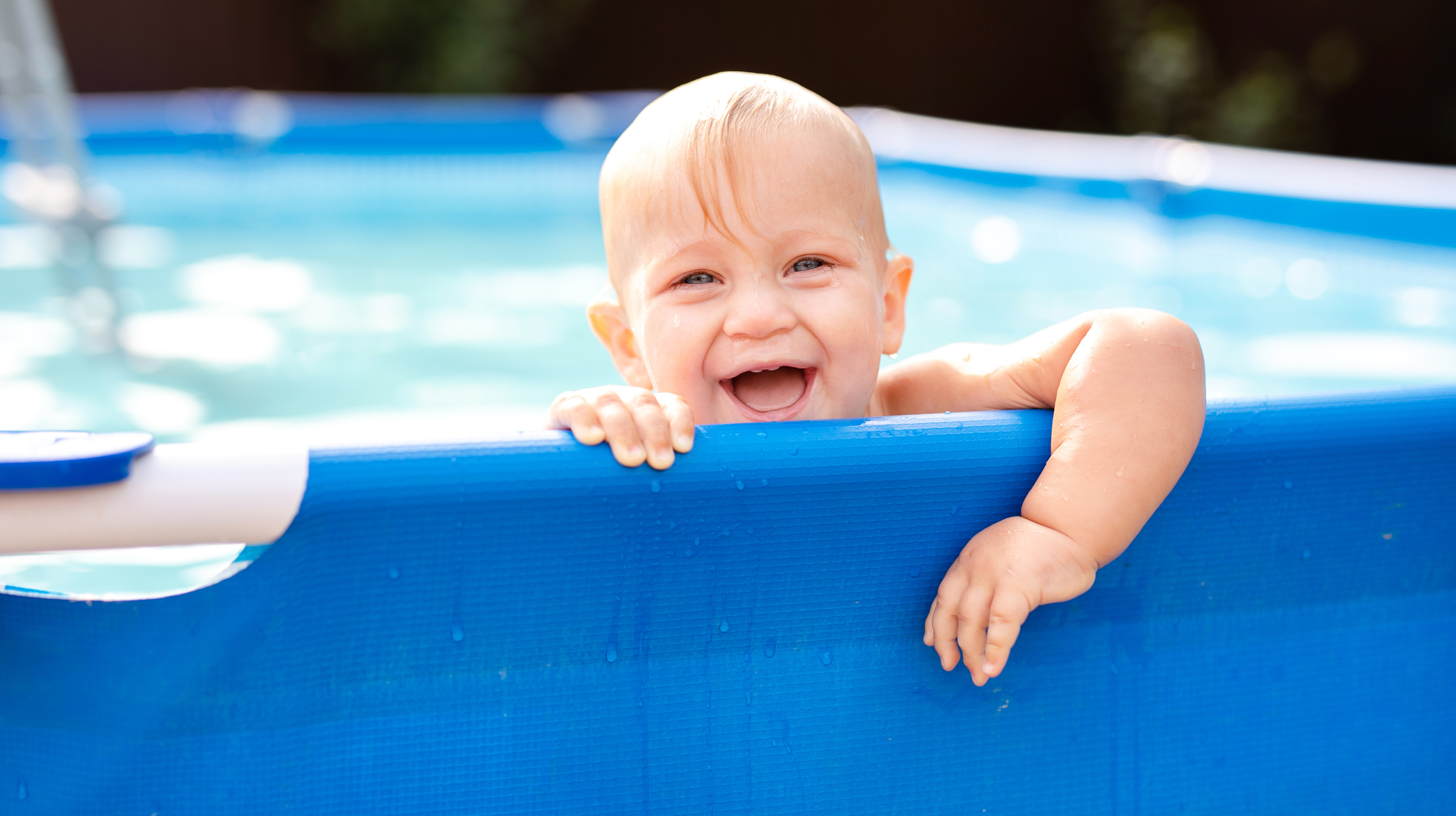 Be Pool Safe This Summer Cessnock City Council   Web Tile   Be Pool Safe Baby In Pool 