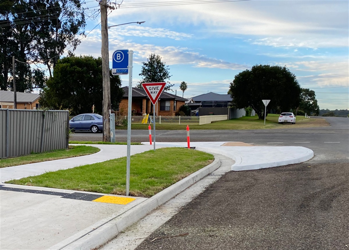 Bus Stop upgrades Cessnock City Council