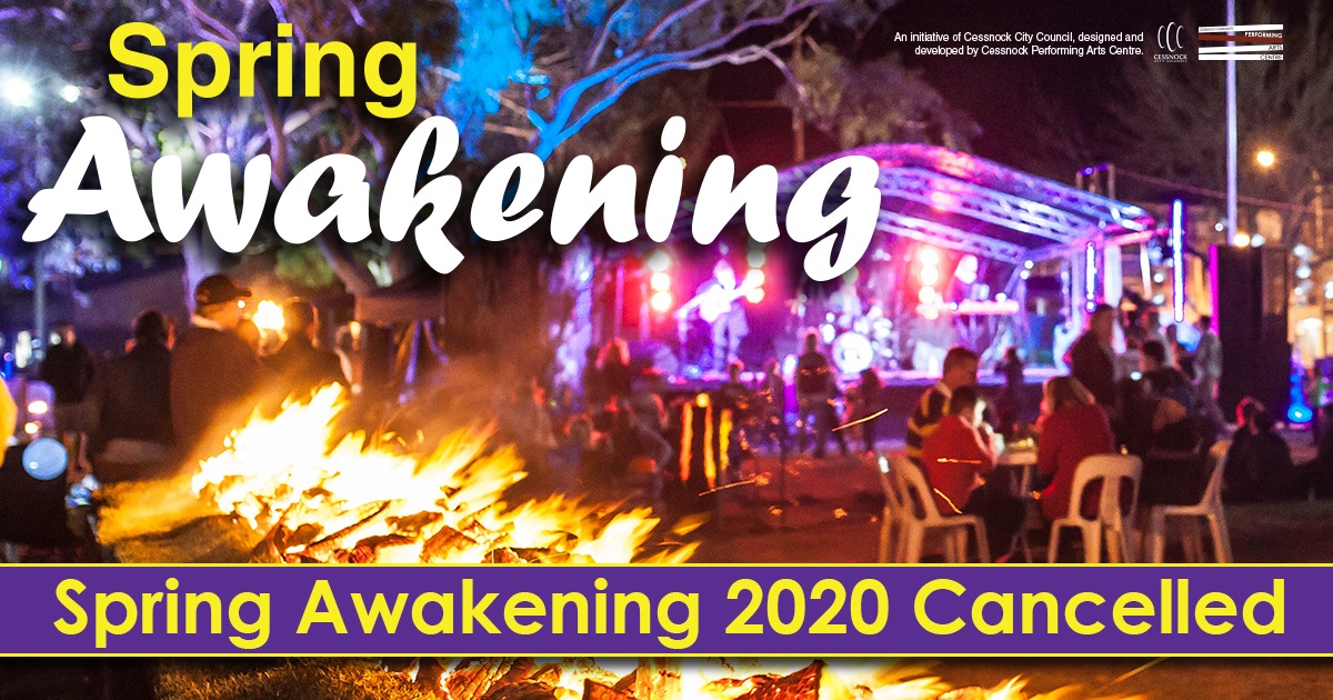 Spring Awakening 2020 cancelled Cessnock City Council